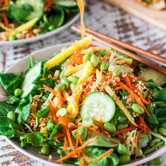 Asian Ginger Sesame Salad | V, DF